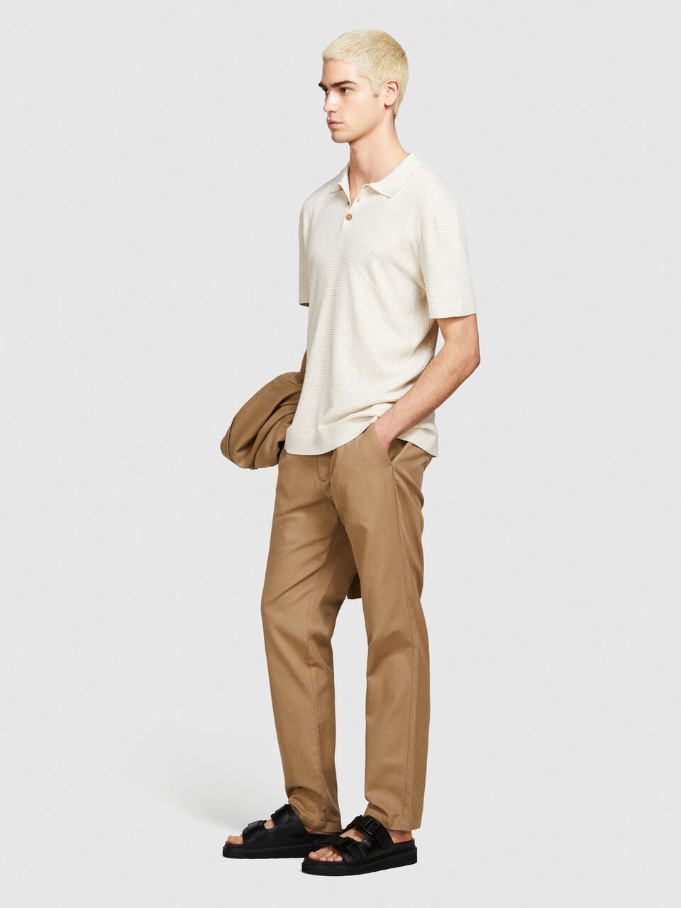 Knit polo Men image number null