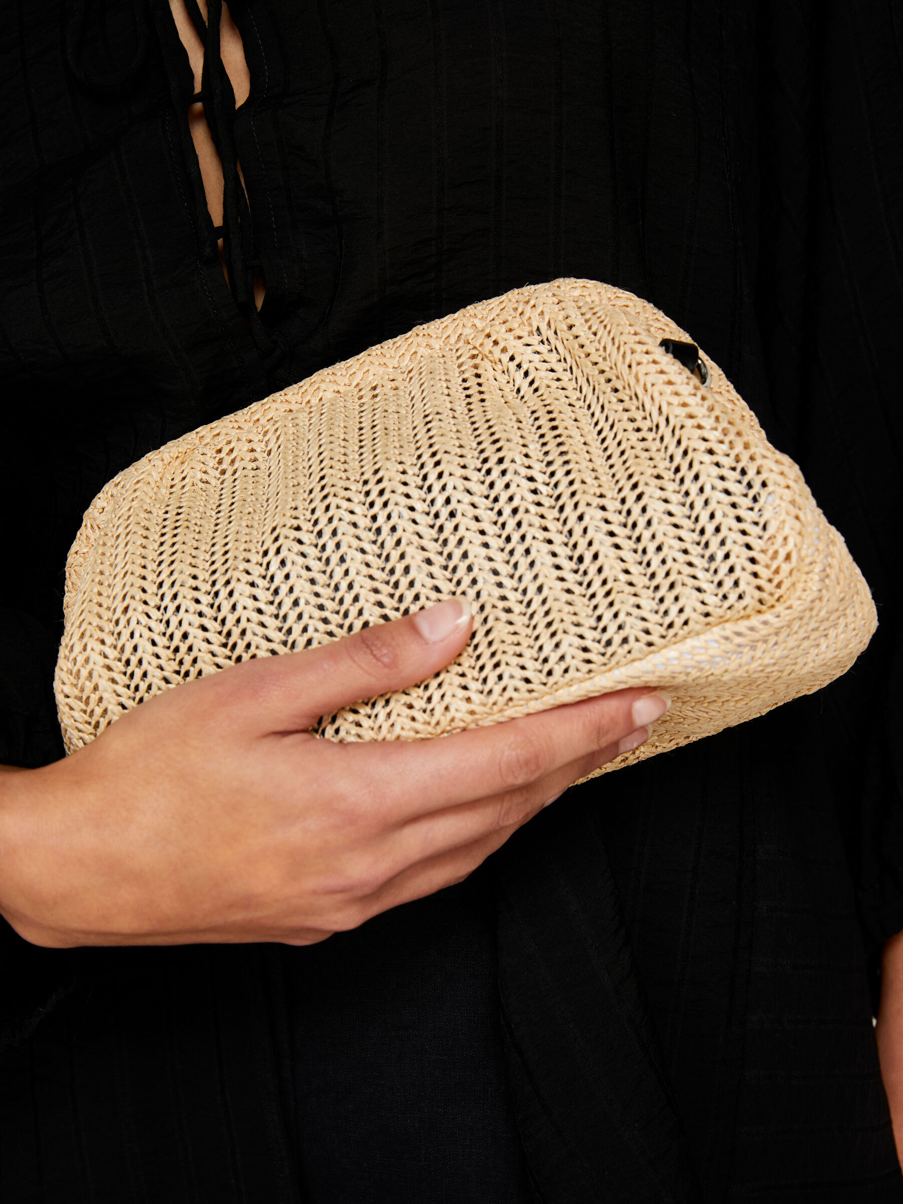 Straw clutch Women image number null