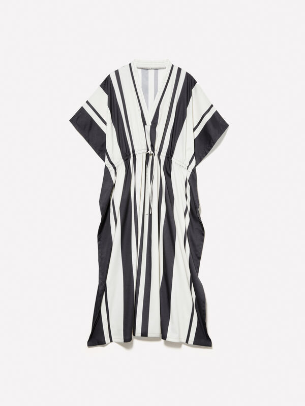 Light long printed kaftan - women's midi dresses | Sisley
