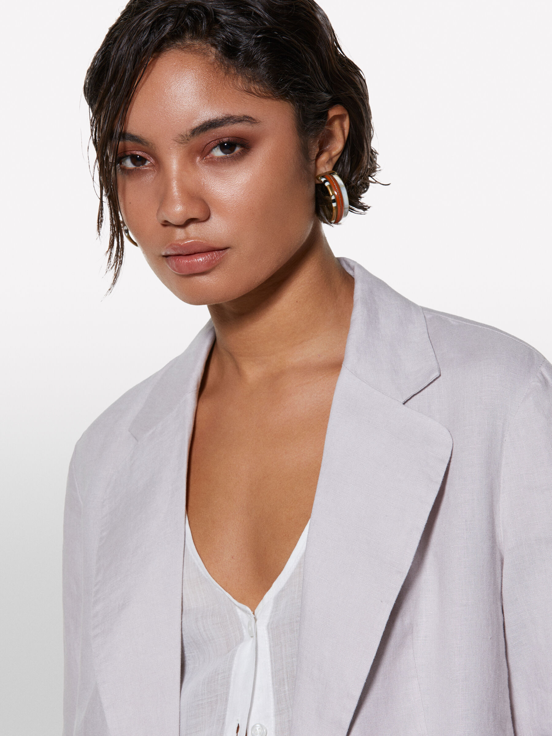 アイリーヌ Linen Silk Twill Blazer | EILEEN FISHER
