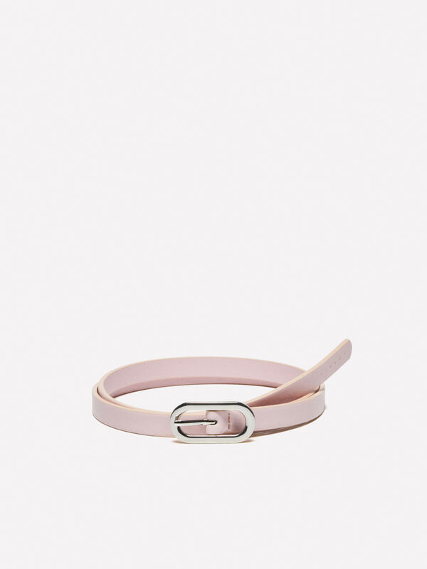 Pink thin belt - women's belts | Sisley