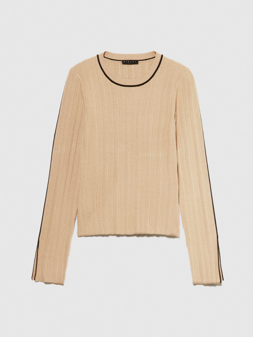 Slim fit ribbed sweater Women image number null