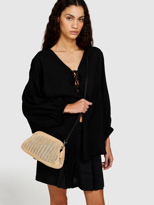 Straw clutch - women's clutches and cell phone holders | Sisley