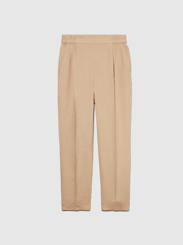 100% linen joggers - women's joggers | Sisley