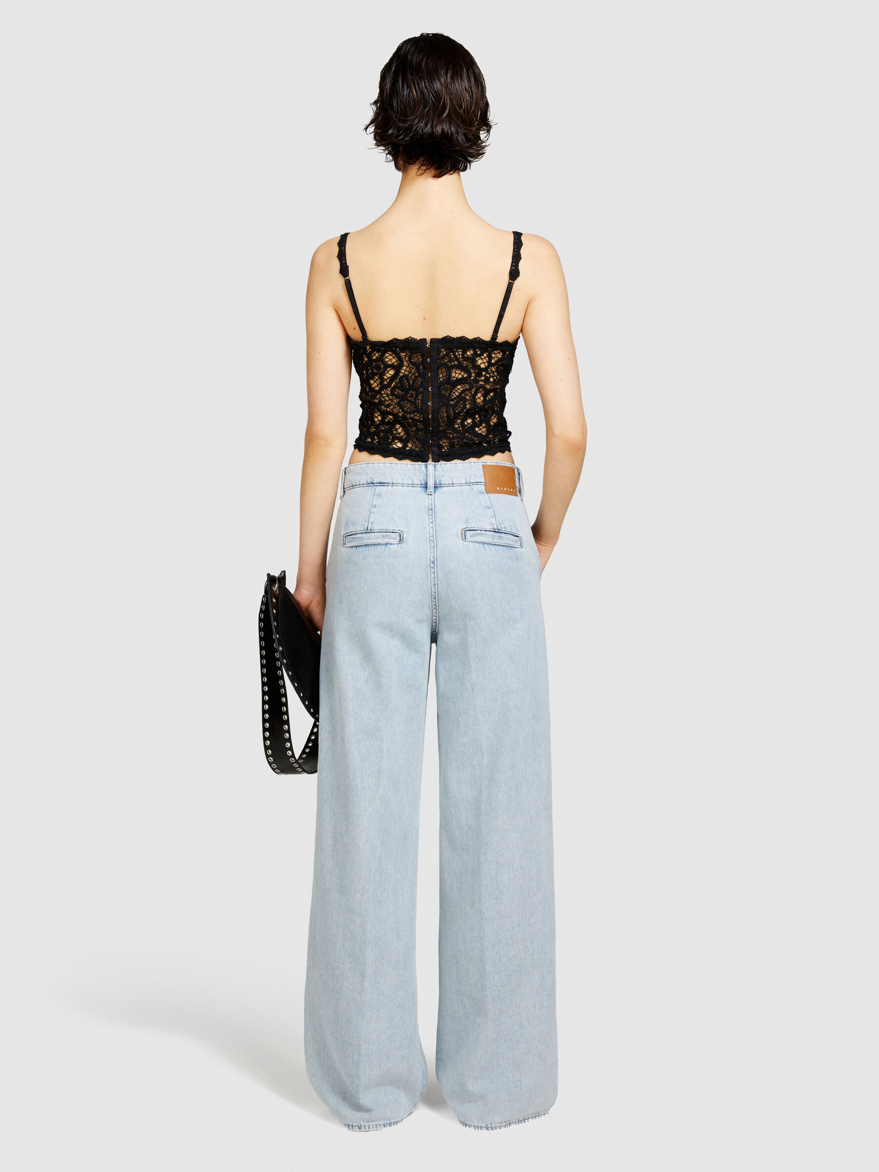 Wide leg flowy jeans Women image number null