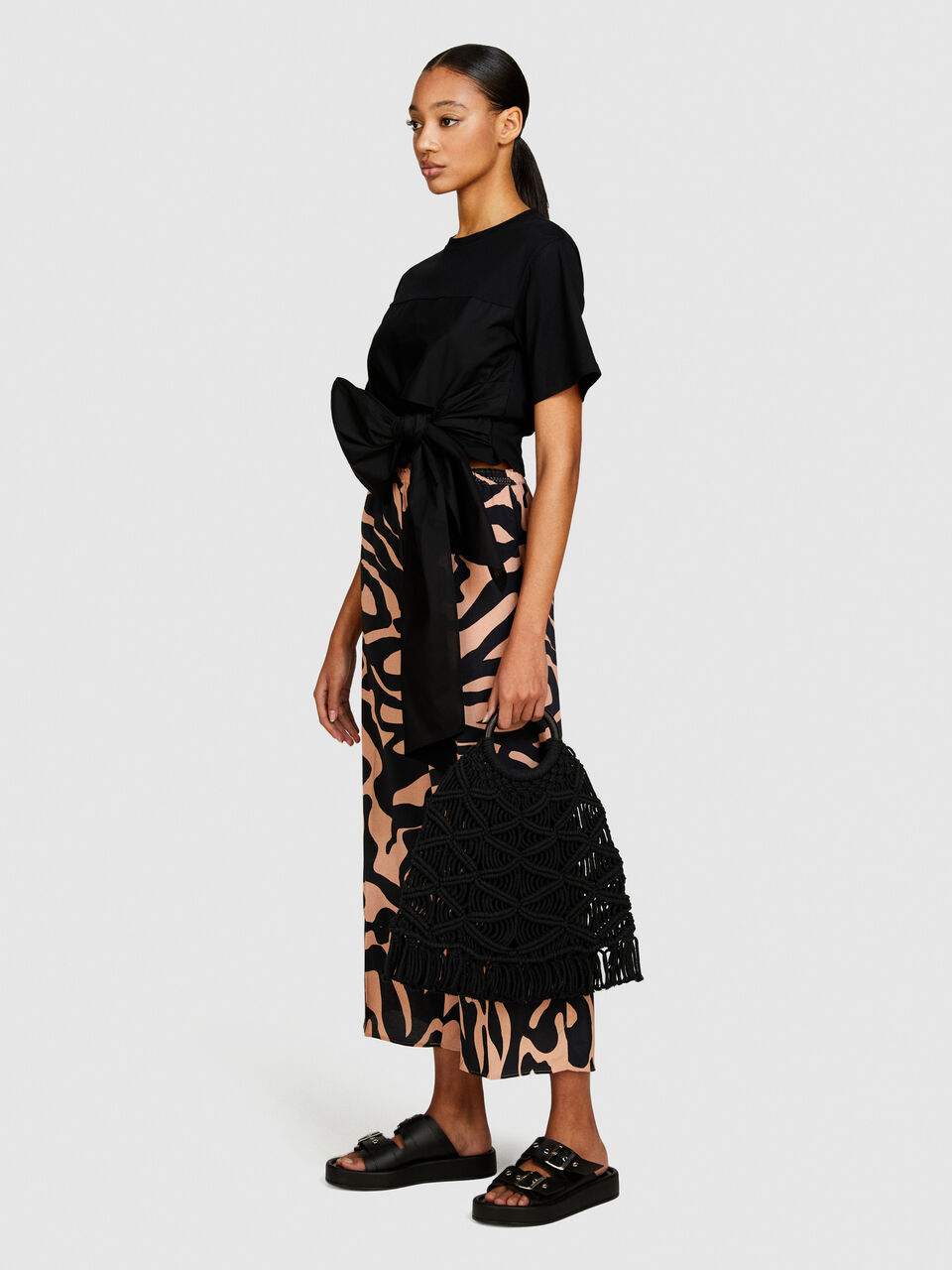 T-shirt with maxi bow Women image number null