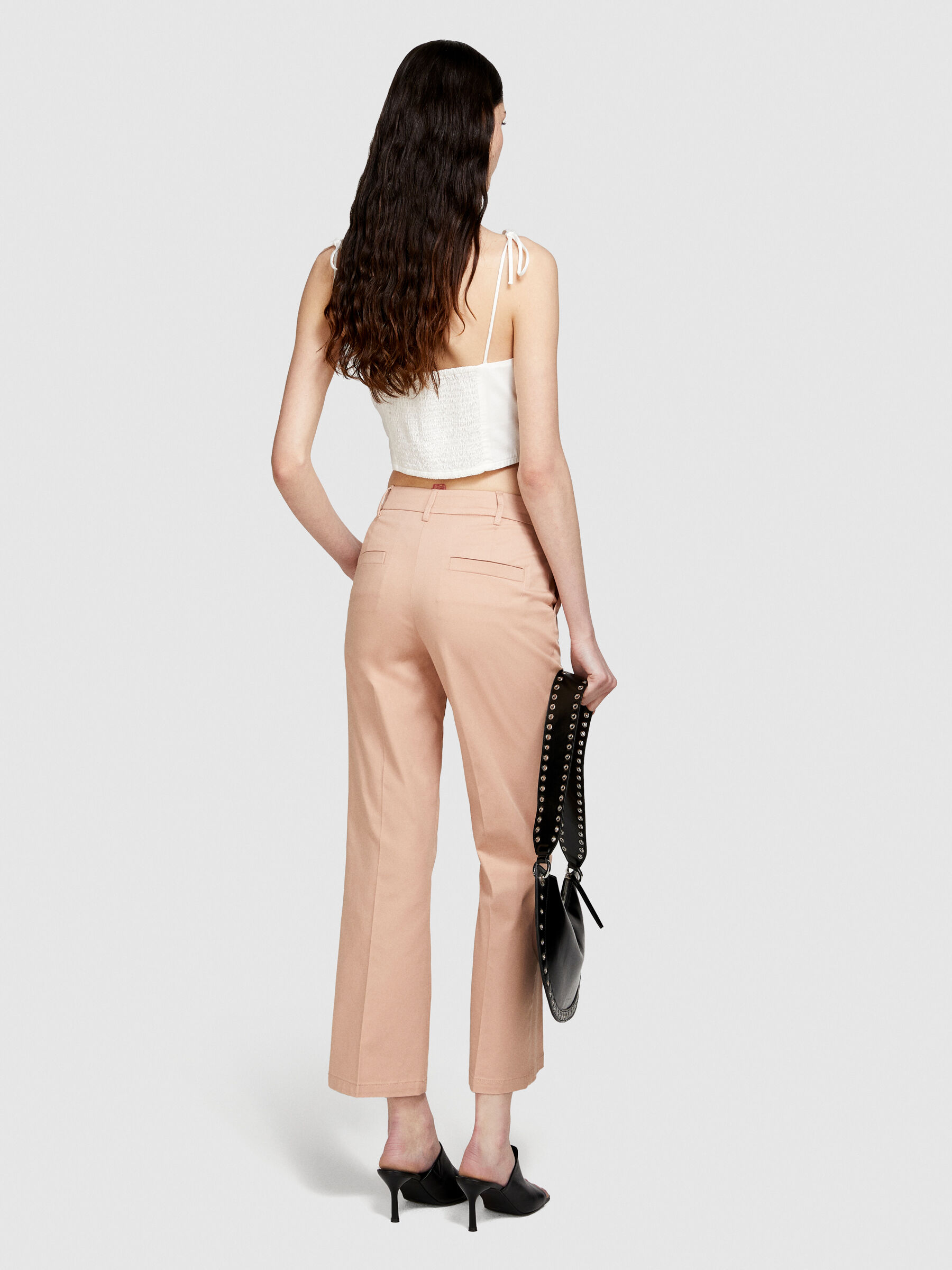 Cropped flared trousers Women image number null