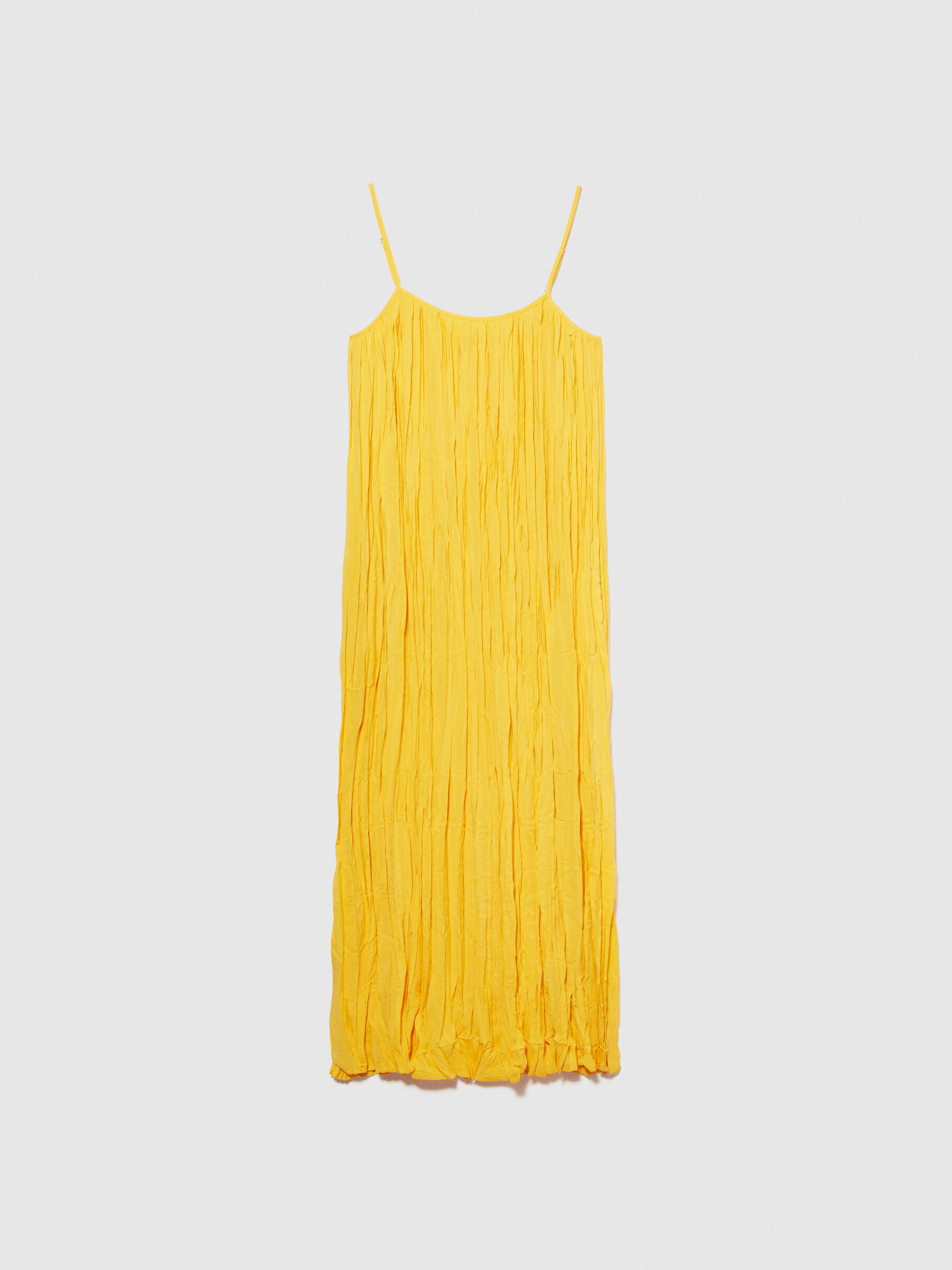 Pleated dress, Yellow - Sisley