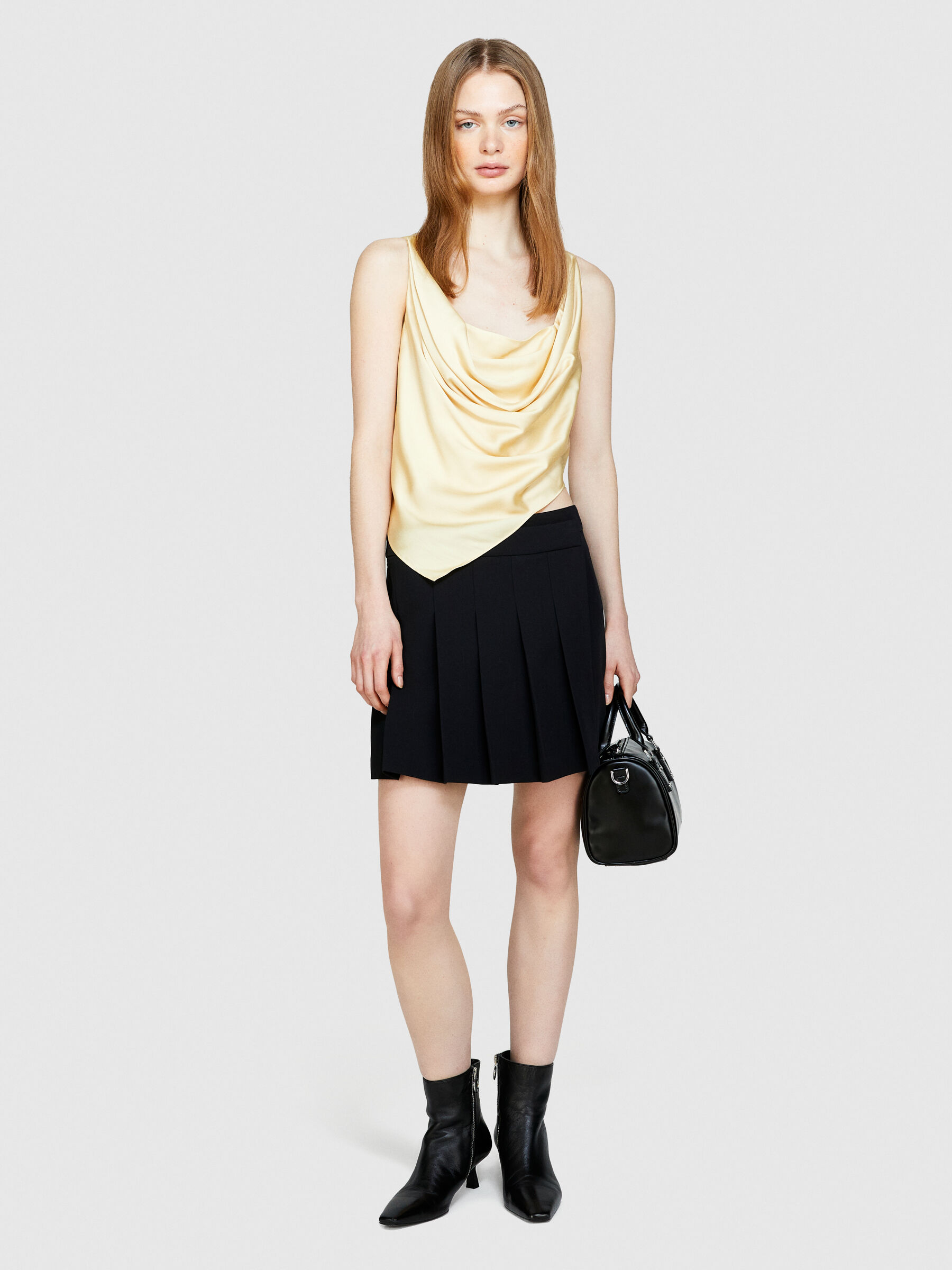 Mini skirt with pleats Women image number null