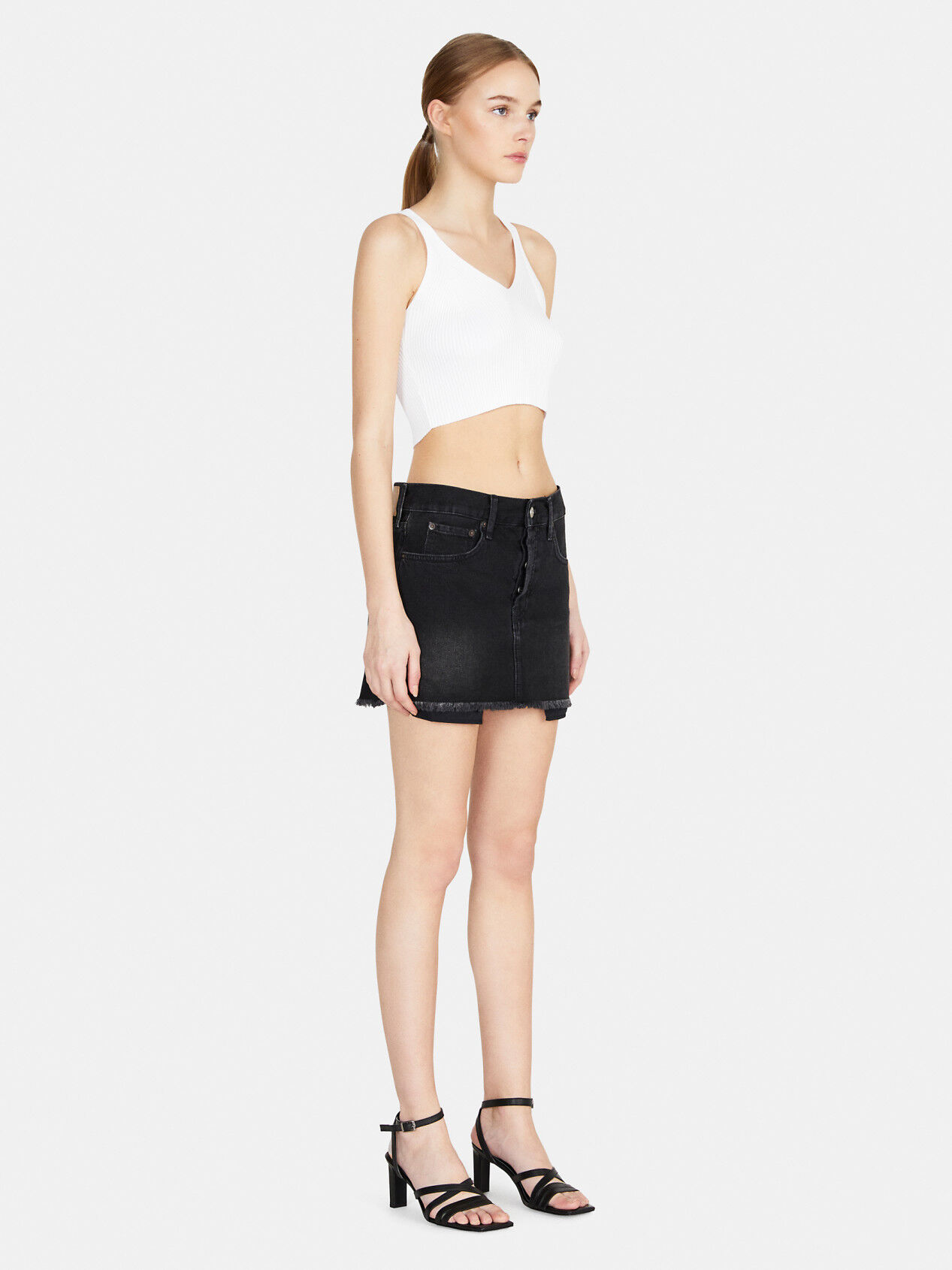 Denim mini on sale skirt womens
