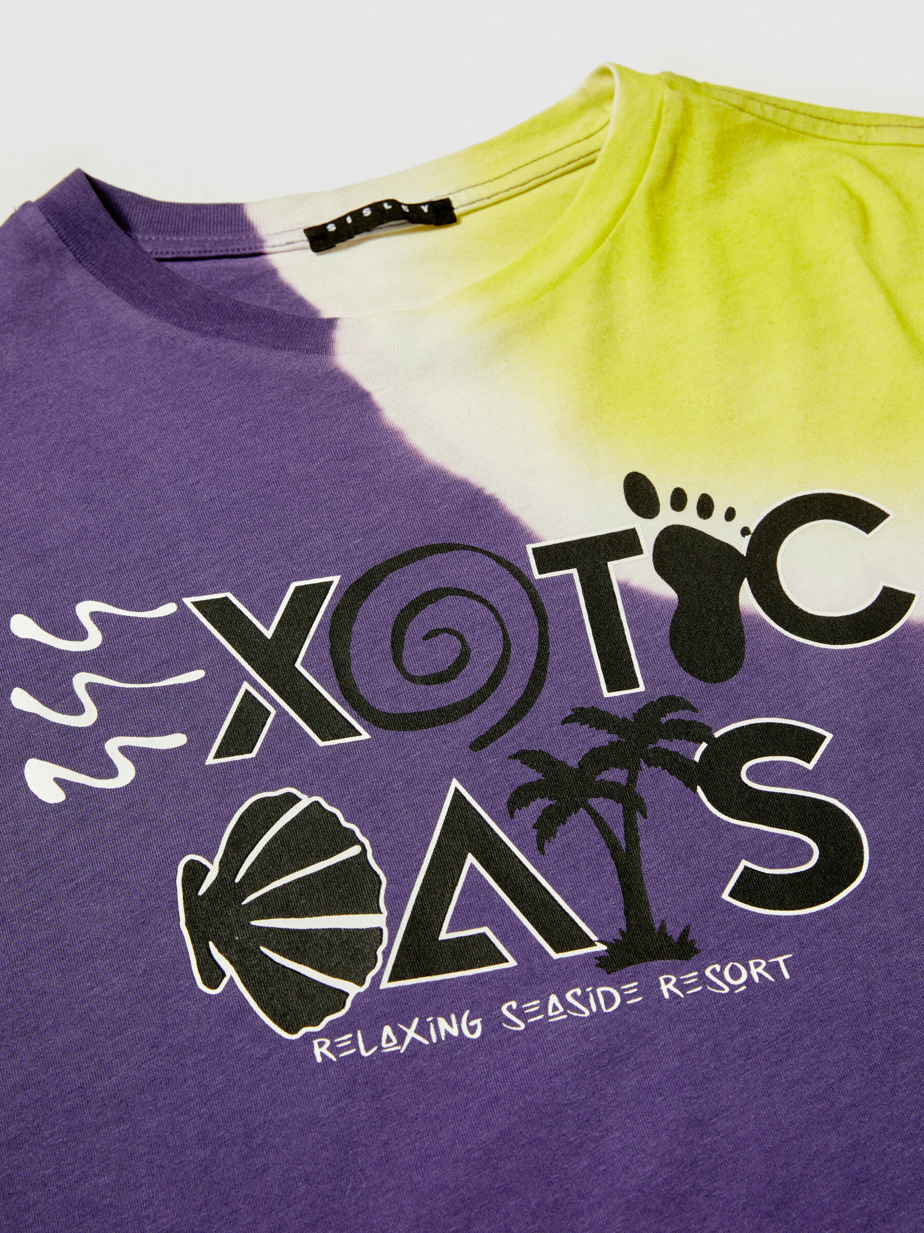 Tie-dye t-shirt with print Junior Boy image number null