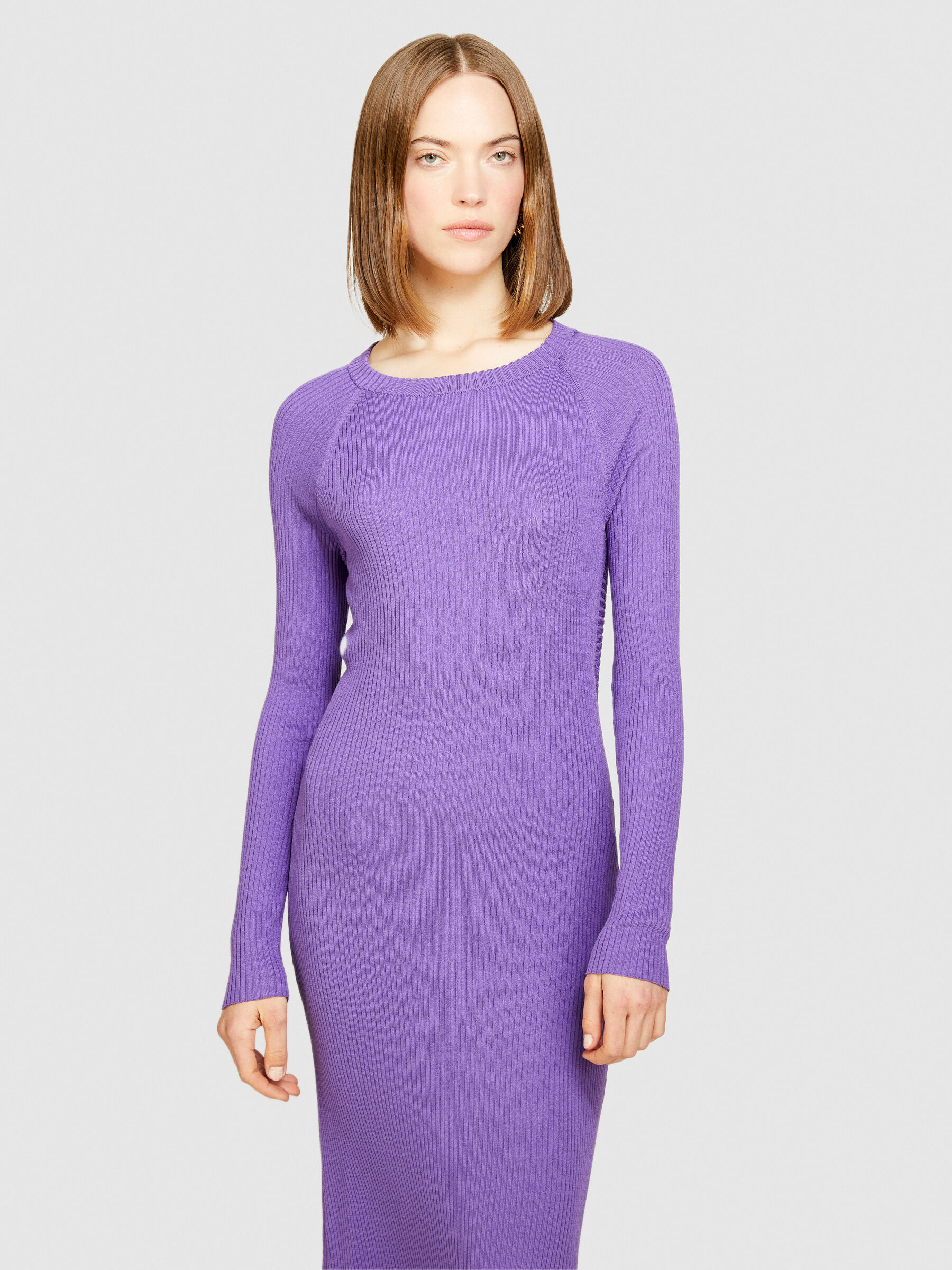 Knitted dress with crossover Women image number null