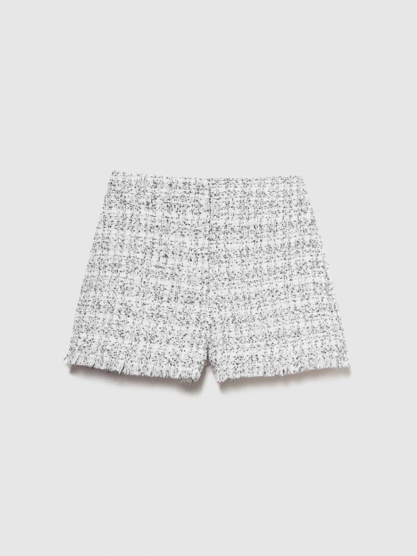 Bouclé shorts Bouclé shorts - women's shorts | Sisley