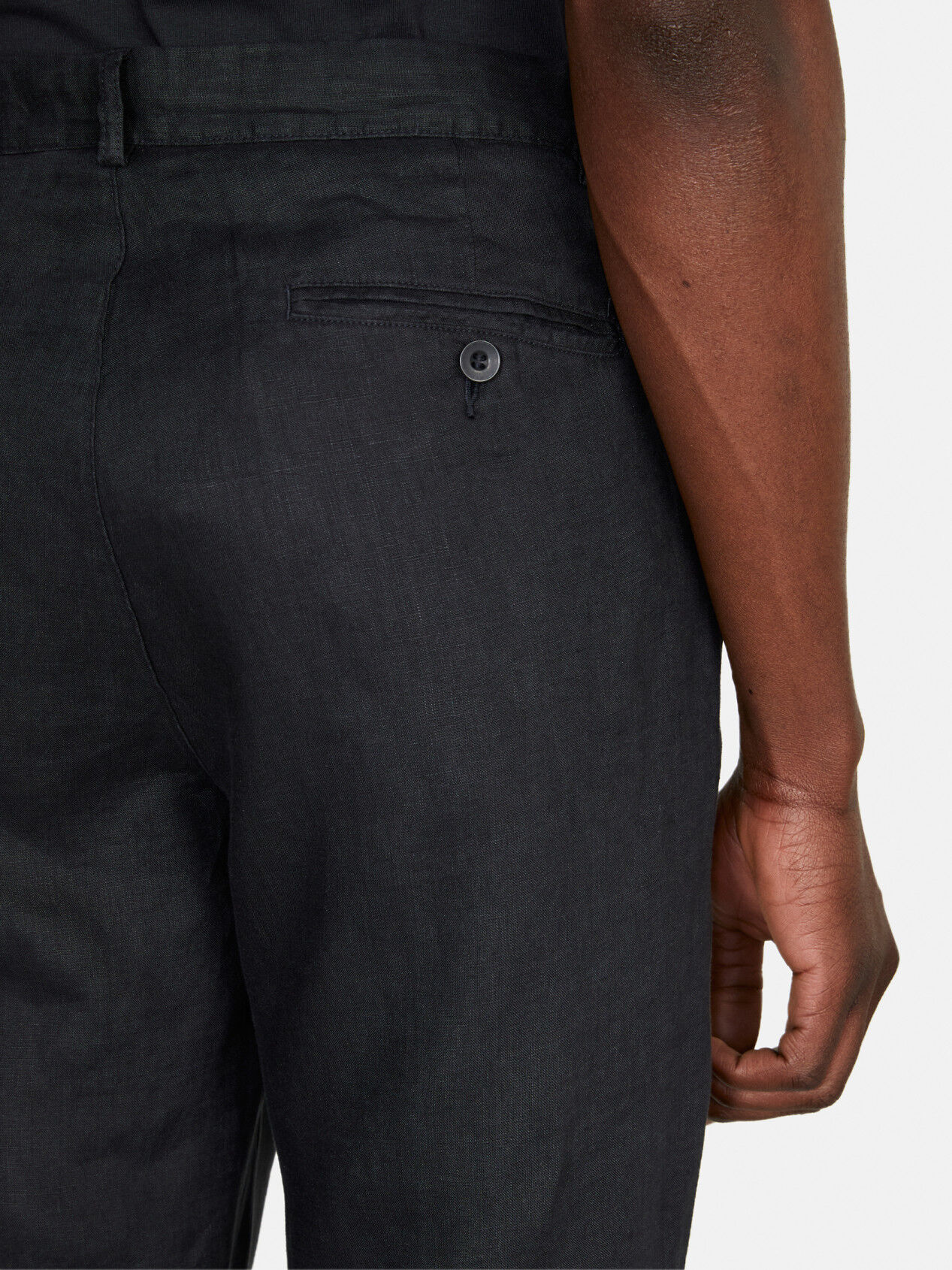 Pure linen double pleat trousers | GutteridgeUS | Men's Trousers