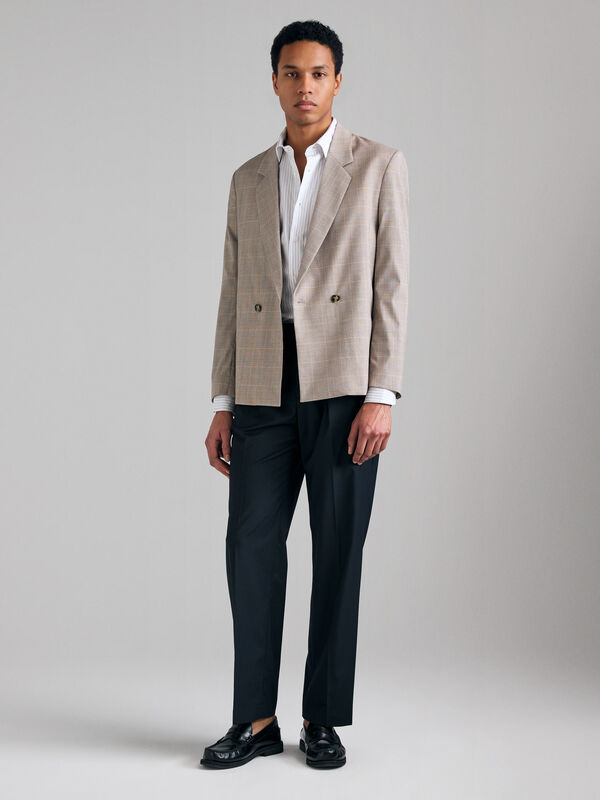 Double-breasted tailored blazer - men's blazers | Sisley