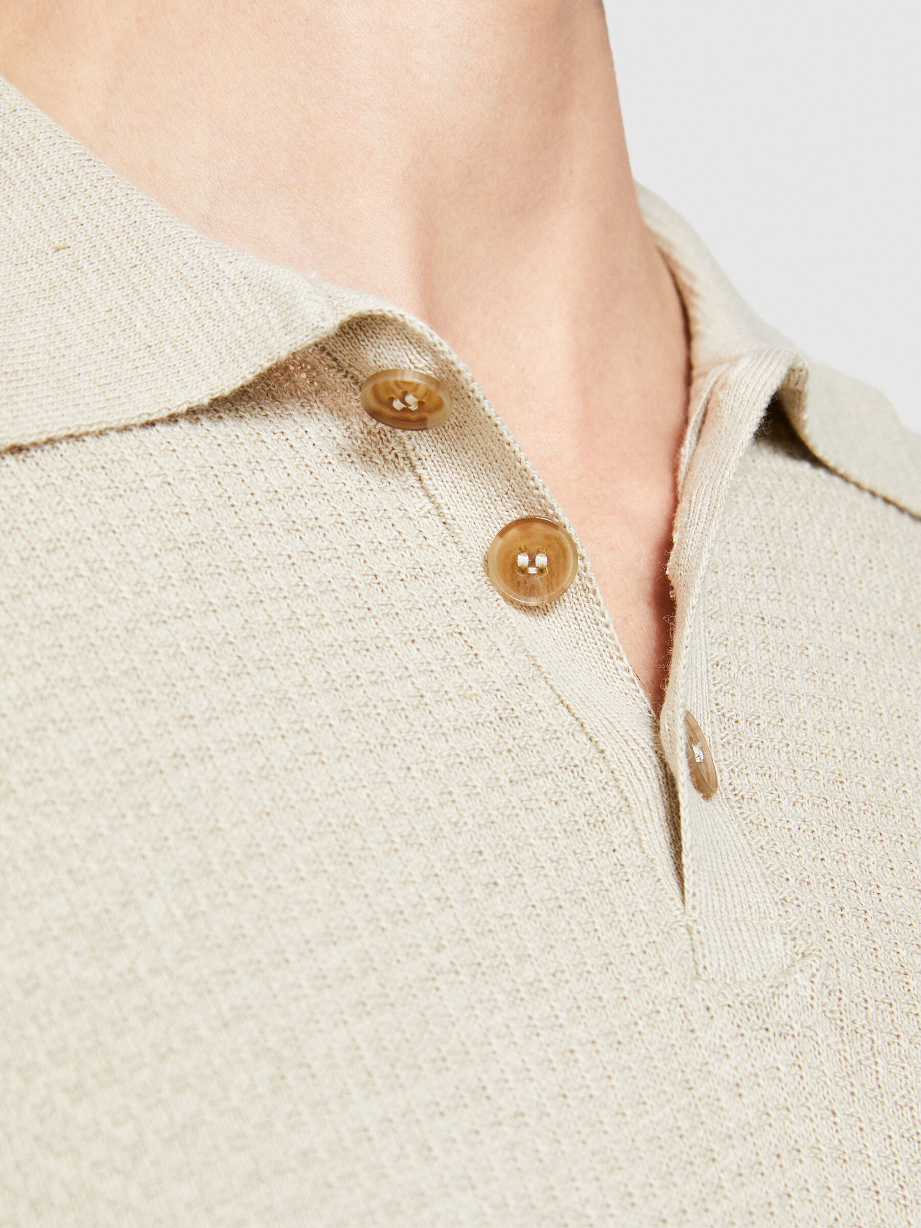 トップス DESCENDANT KNIT POLO Shrunken Polo Shirt | GUEST IN RESIDENCE | elysewalker