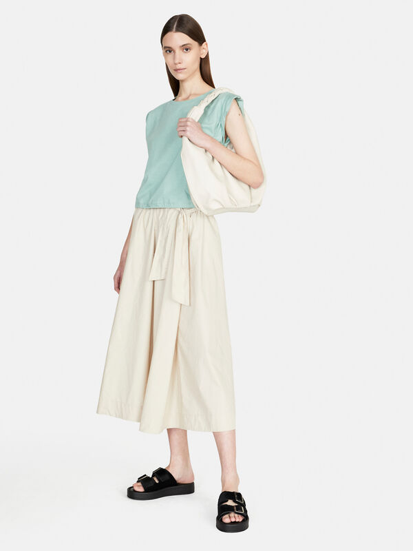 Full skirt with sash - women's long skirts | Sisley