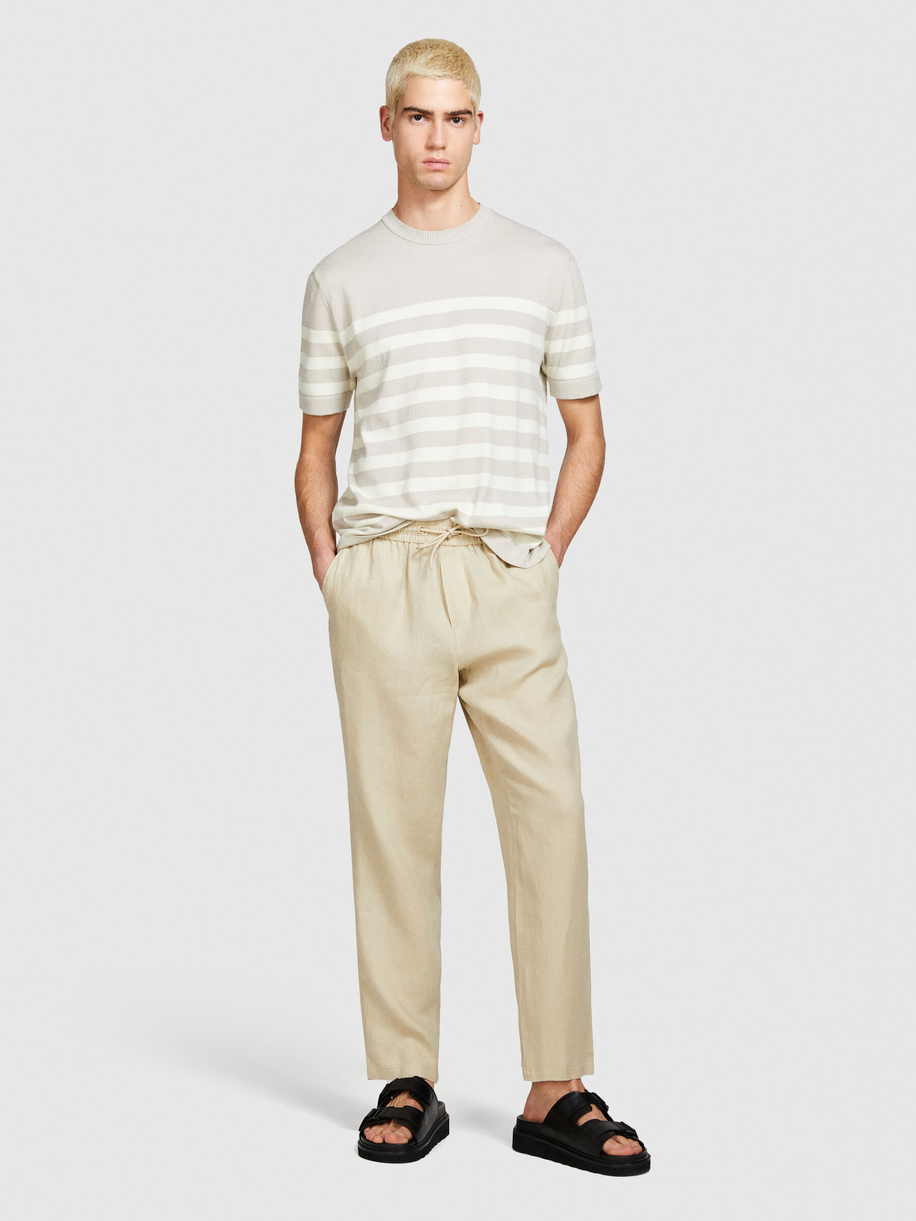 Linen joggers clearance