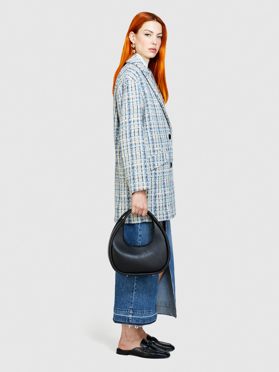 Yarn dyed bouclè jacket Women image number null