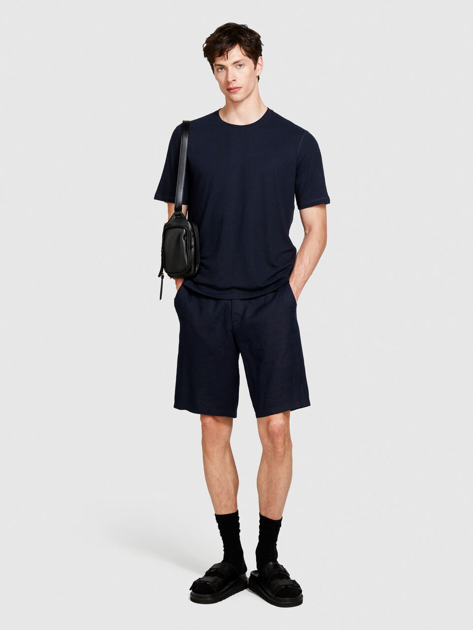 Crew neck t-shirt Men image number null