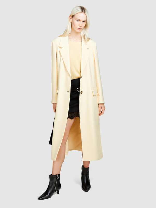 Single-breasted duster coat - women's coats | Sisley