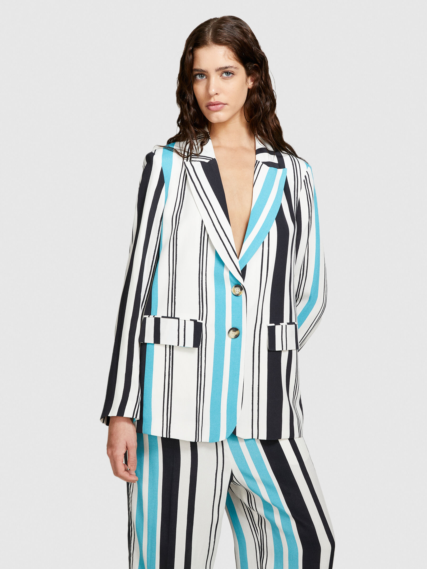 Printed blazer Women image number null