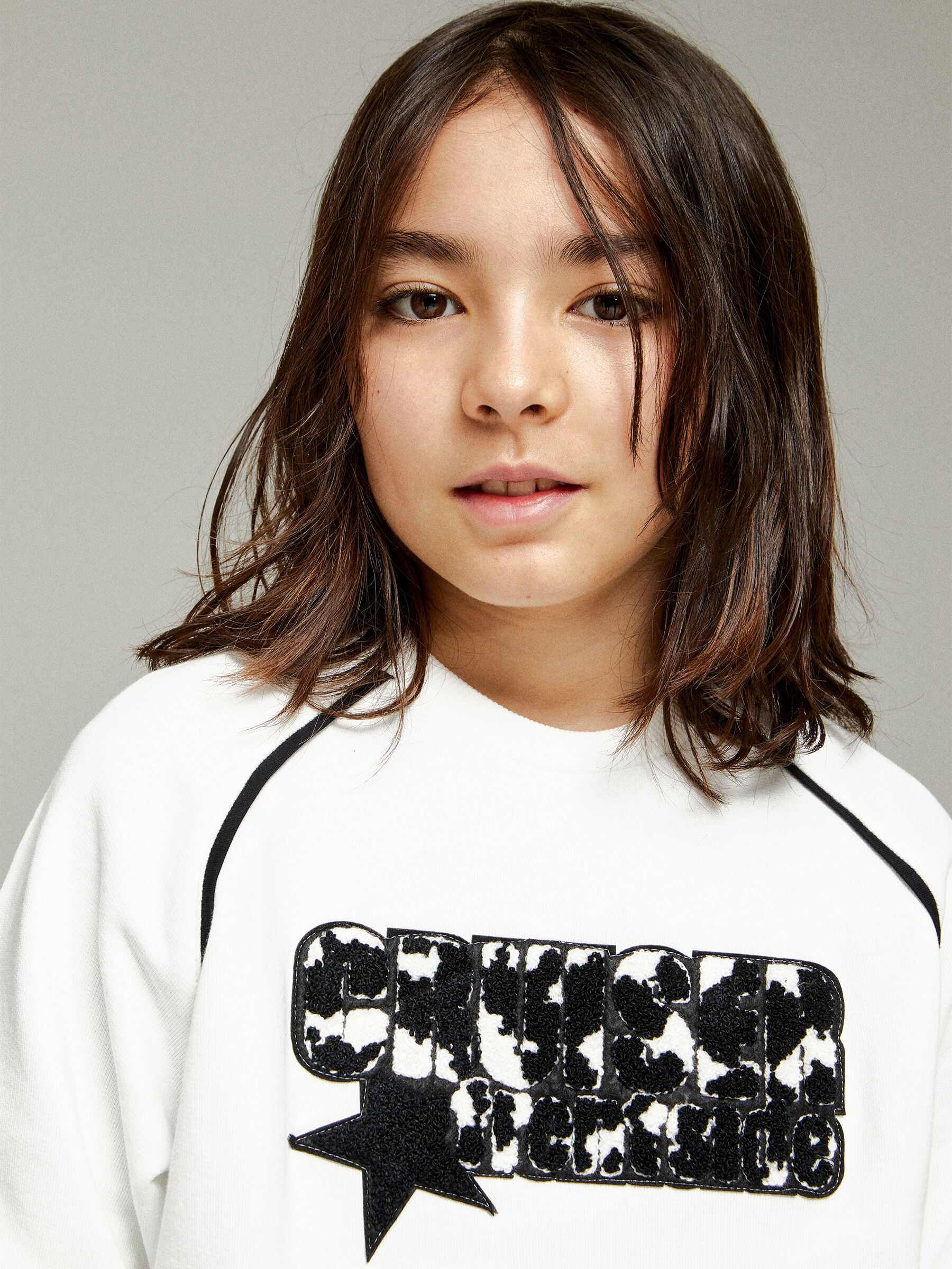 Oversized sweatshirt with patch Junior Boy image number null