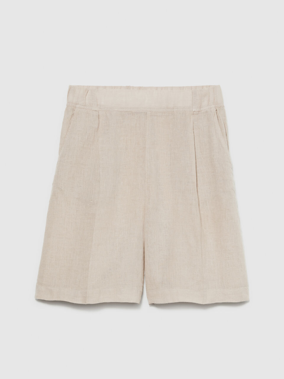 100% linen bermudas Women image number null