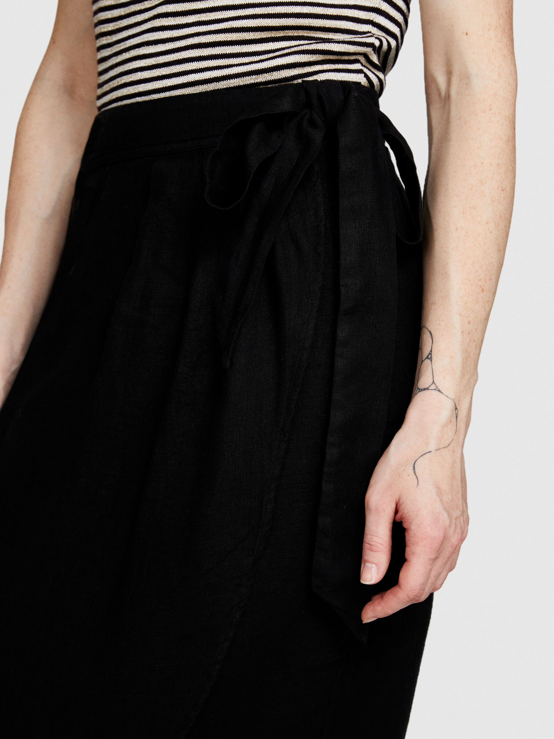 Pareo skirt in 100% linen Women image number null