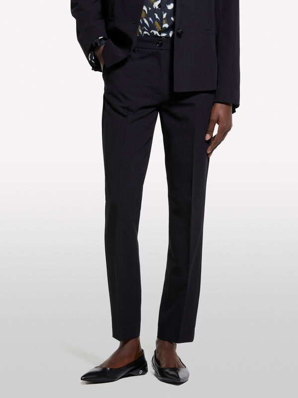 Black cigarette trousers - women's skinny fit trousers | Sisley