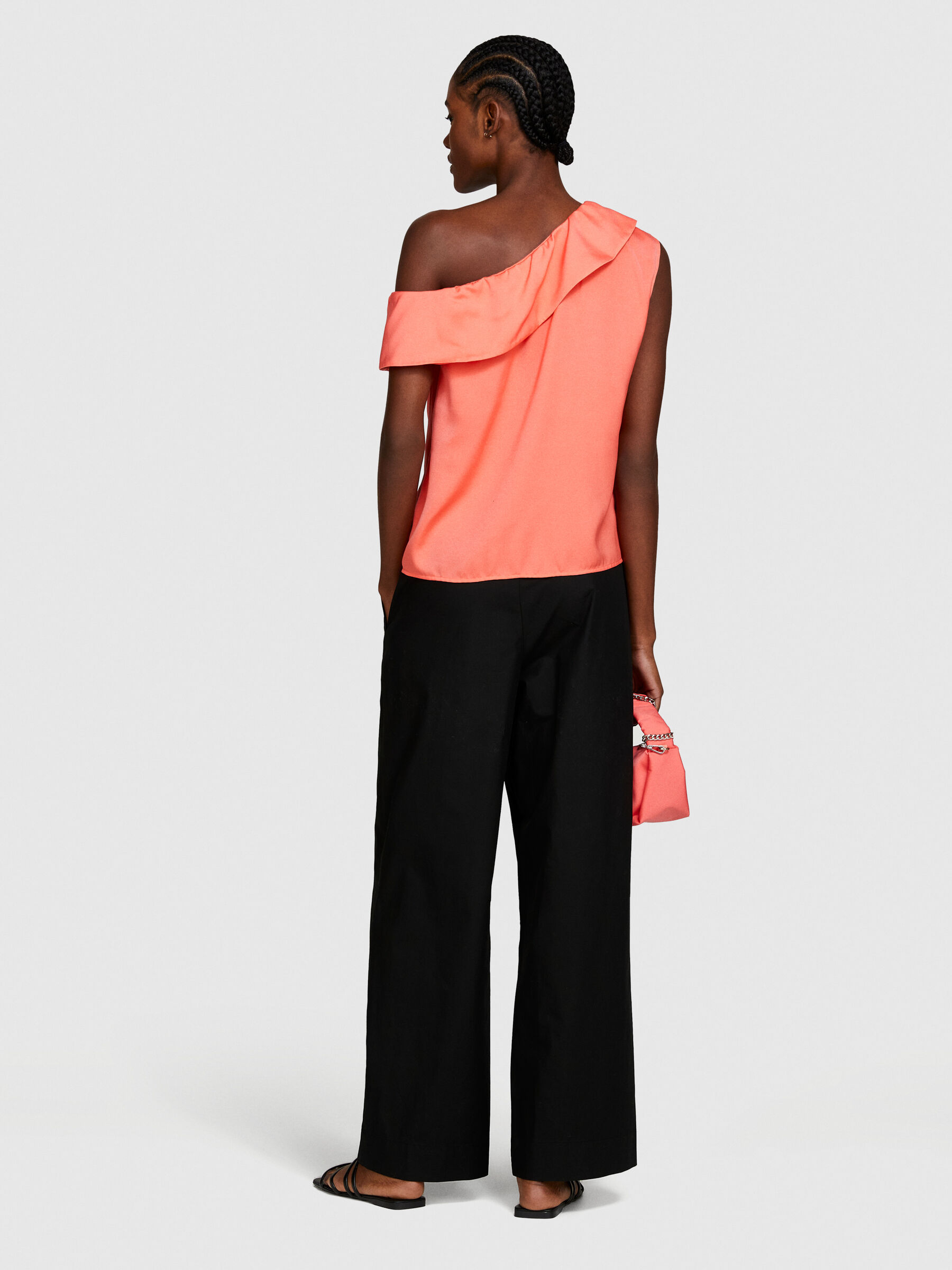 ★TOUT Y EST★ Coral Shoulder 35661SH 946222 Single-shoulder top, Coral - Sisley