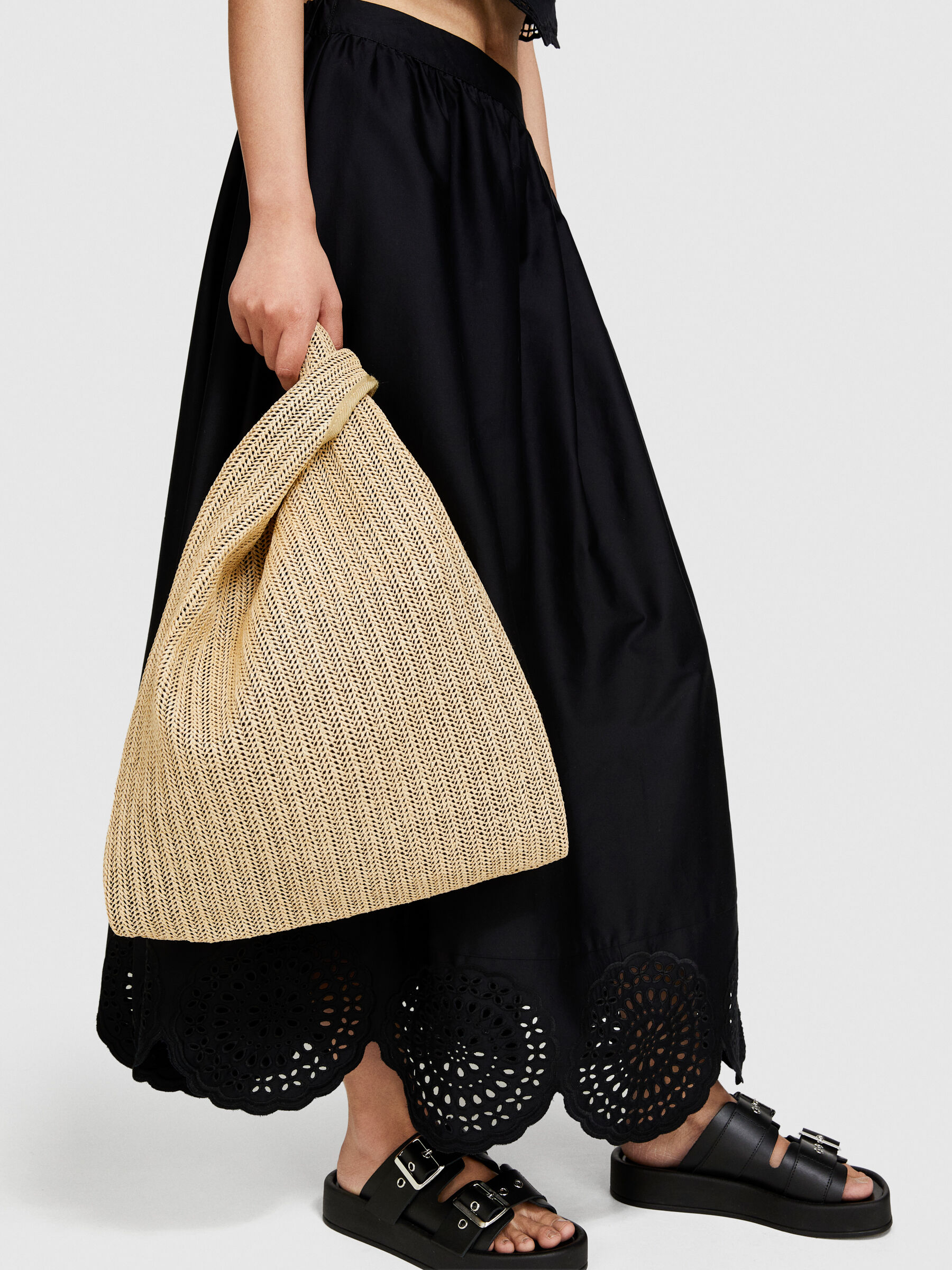 Straw tote bag Women image number null