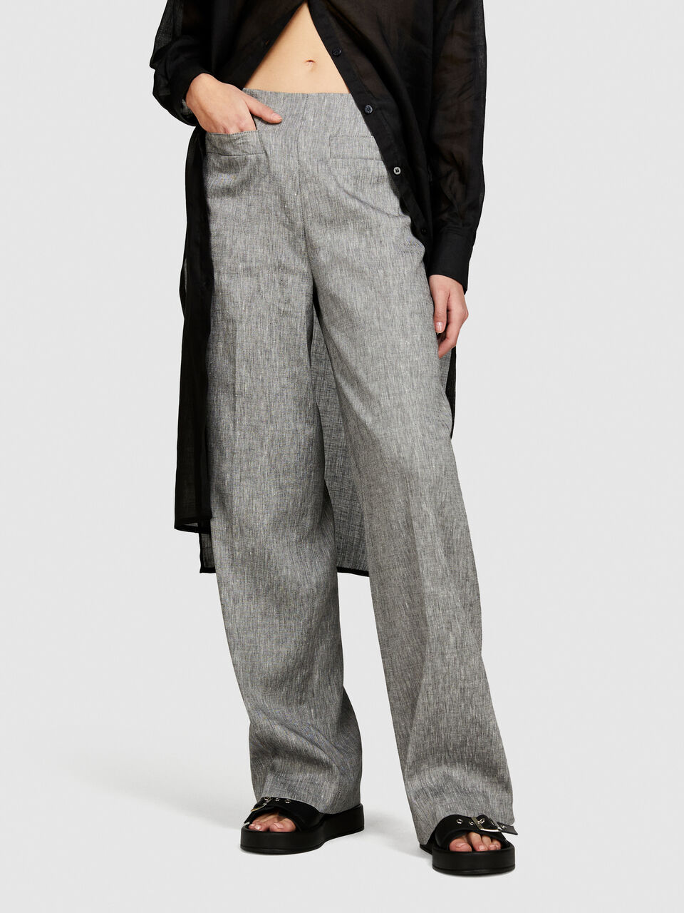 Flare fit pants Women image number null