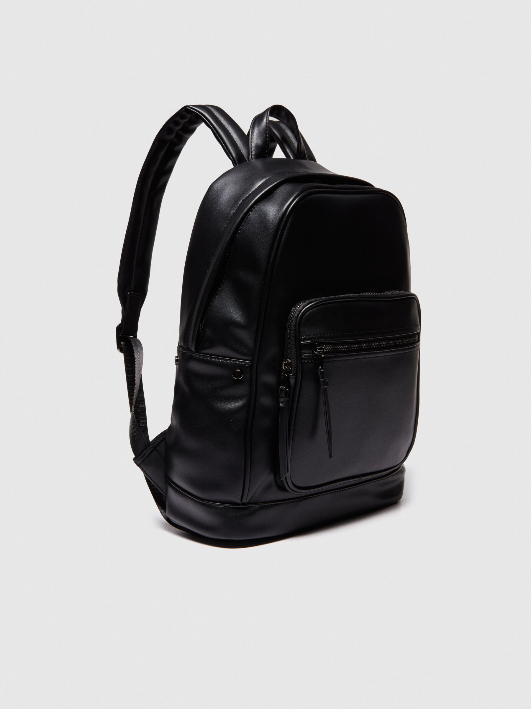 Solid colored rucksack Men image number null