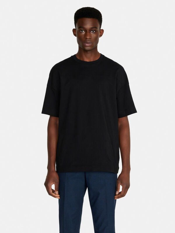Oversized fit t-shirt - men's short sleeve t-shirts | Sisley