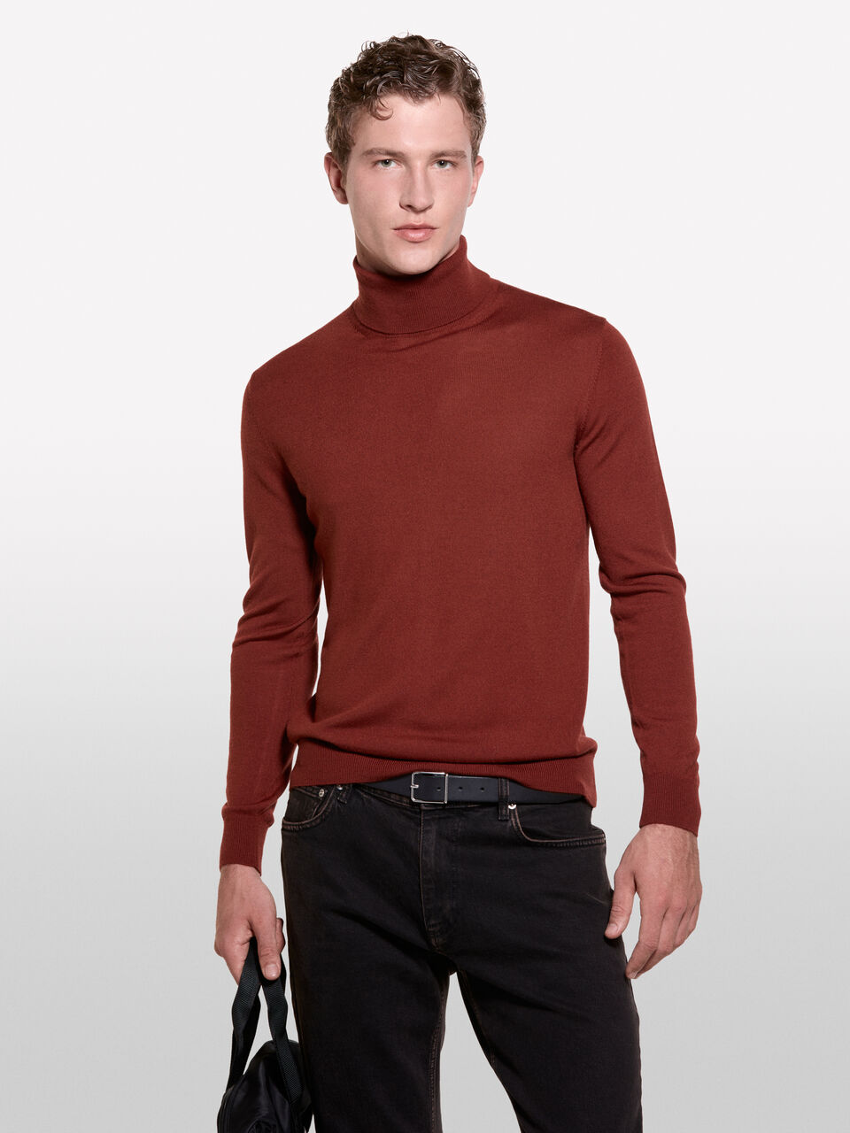 TURTLE NECK SWEATER Men image number null