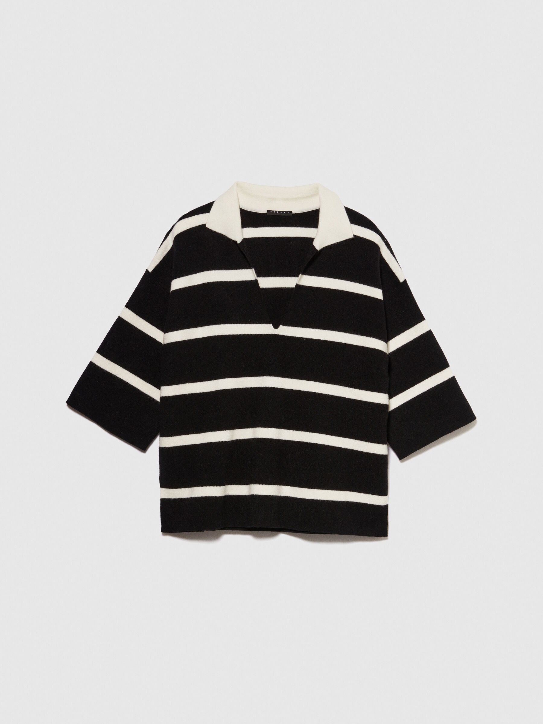 Striped maxi polo Women image number null