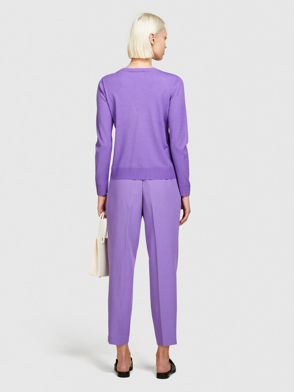 Solid colored sweater Women image number null