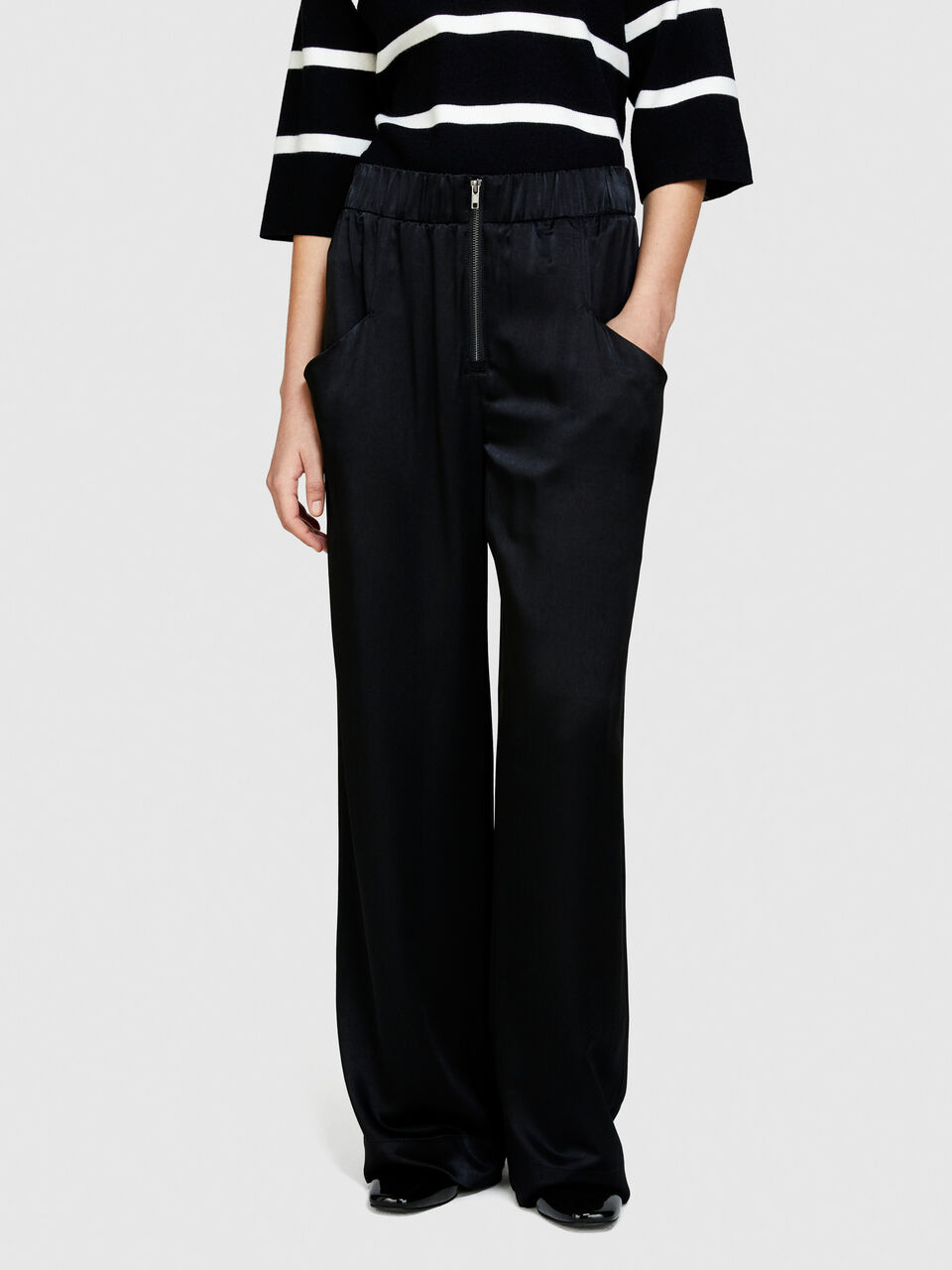 Satin pants Women image number null