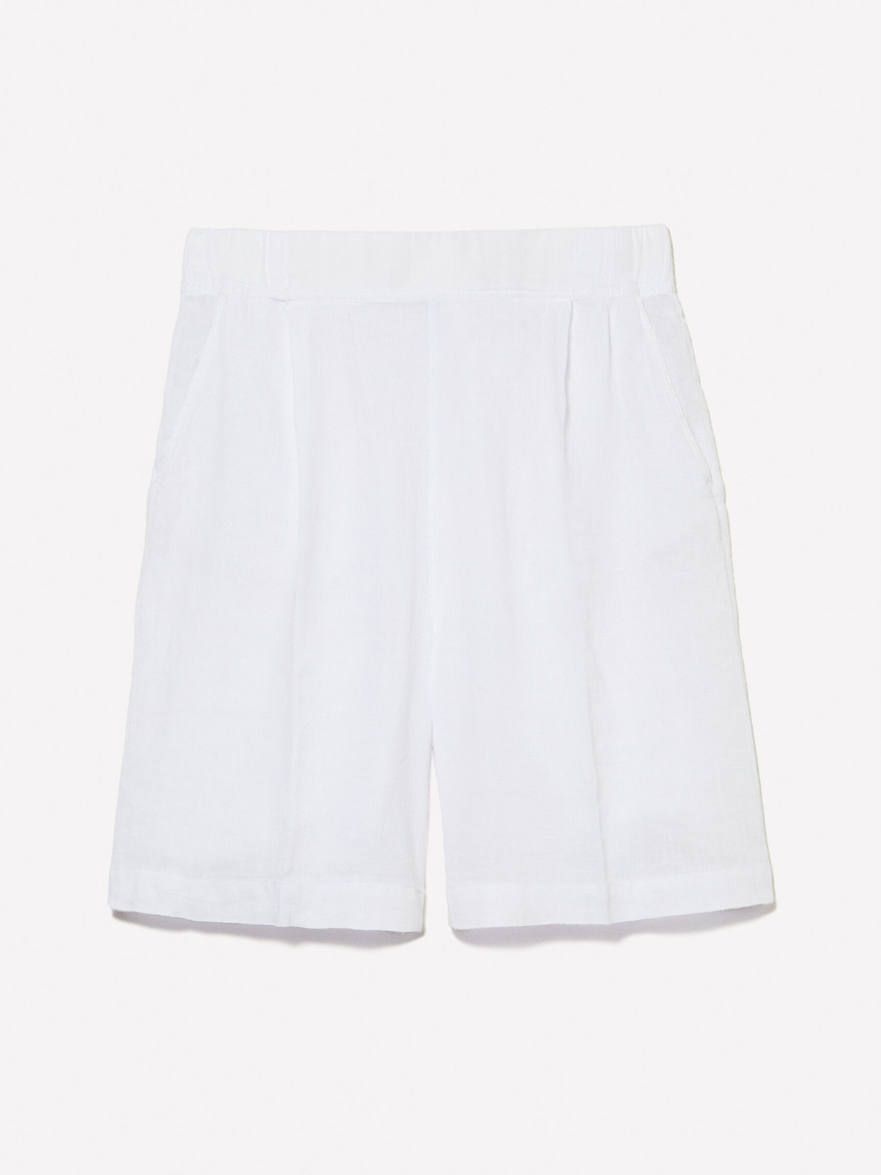 100% linen bermudas Women image number null