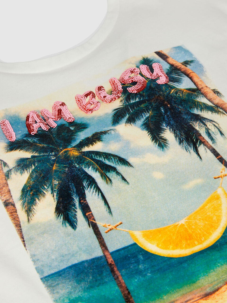 T-shirt with bare back Junior Girl image number null