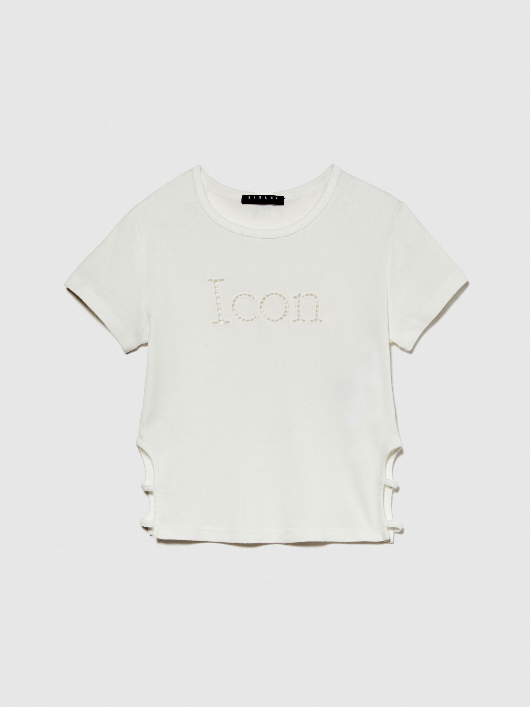 T-shirt with embroidery and cut-out Junior Girl image number null
