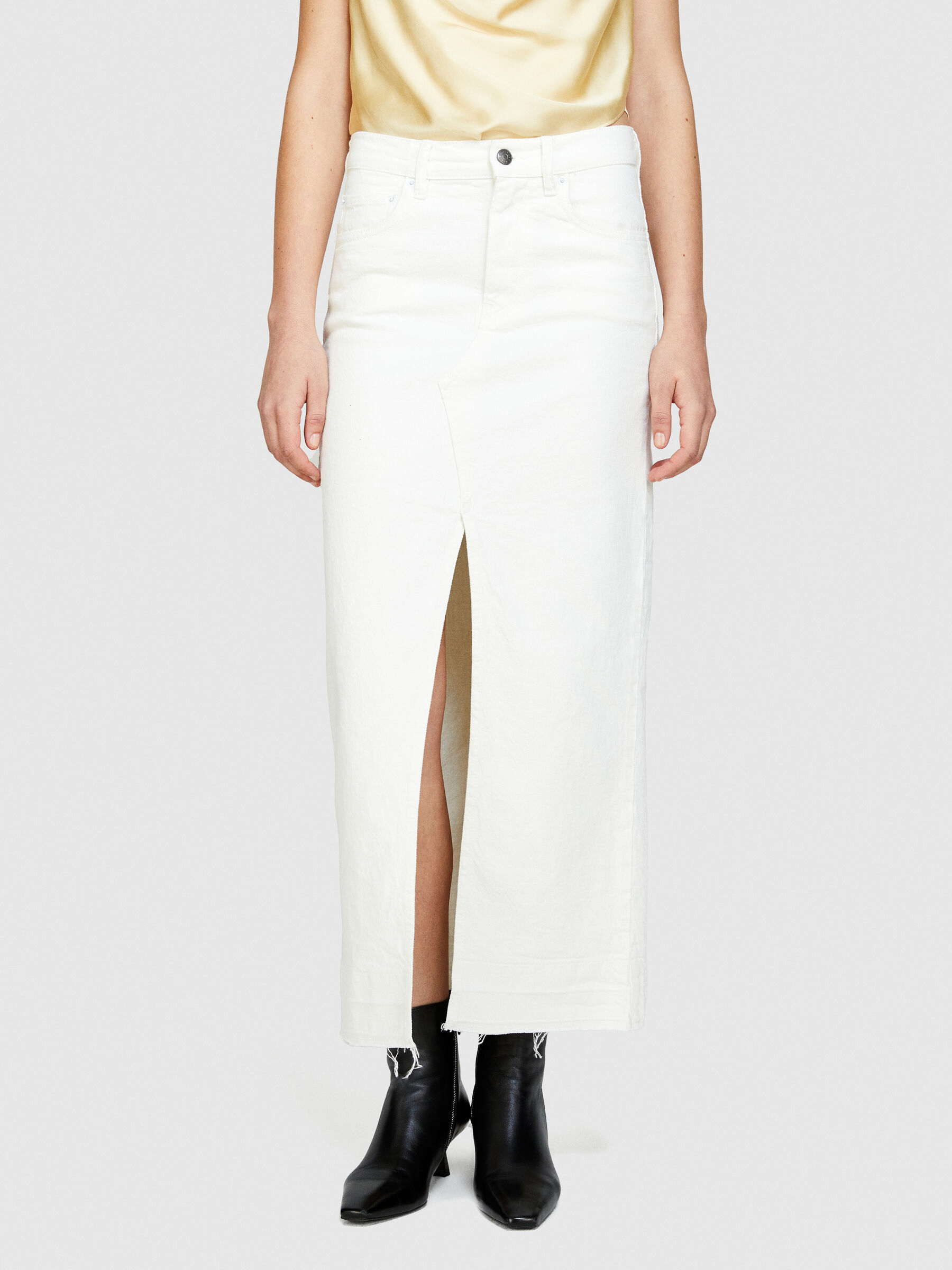 L'Appartement Lisiere White Denim スカート - メルカリ