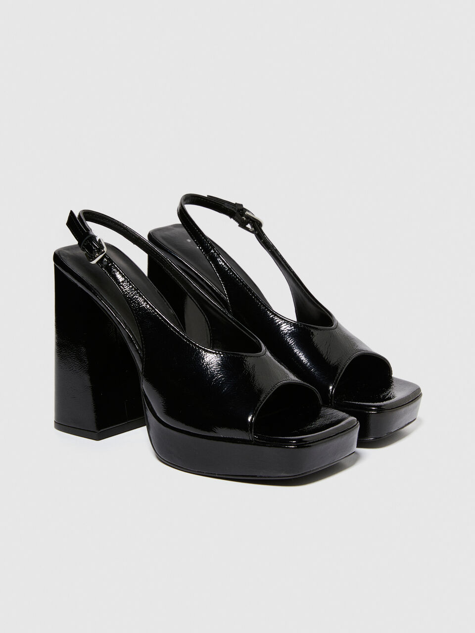 Leather sandals with platform Women image number null