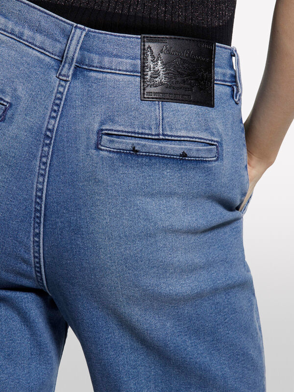 Blue Style 71 slim fit chino jeans - women's slim fit jeans | Sisley