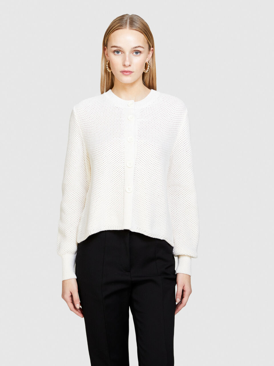 Cardigan with buttons Women image number null