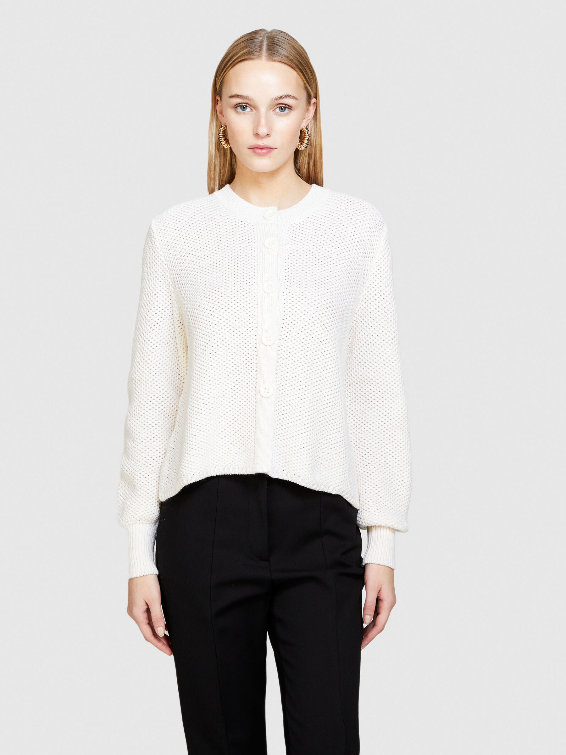 Cardigan with buttons Women image number null