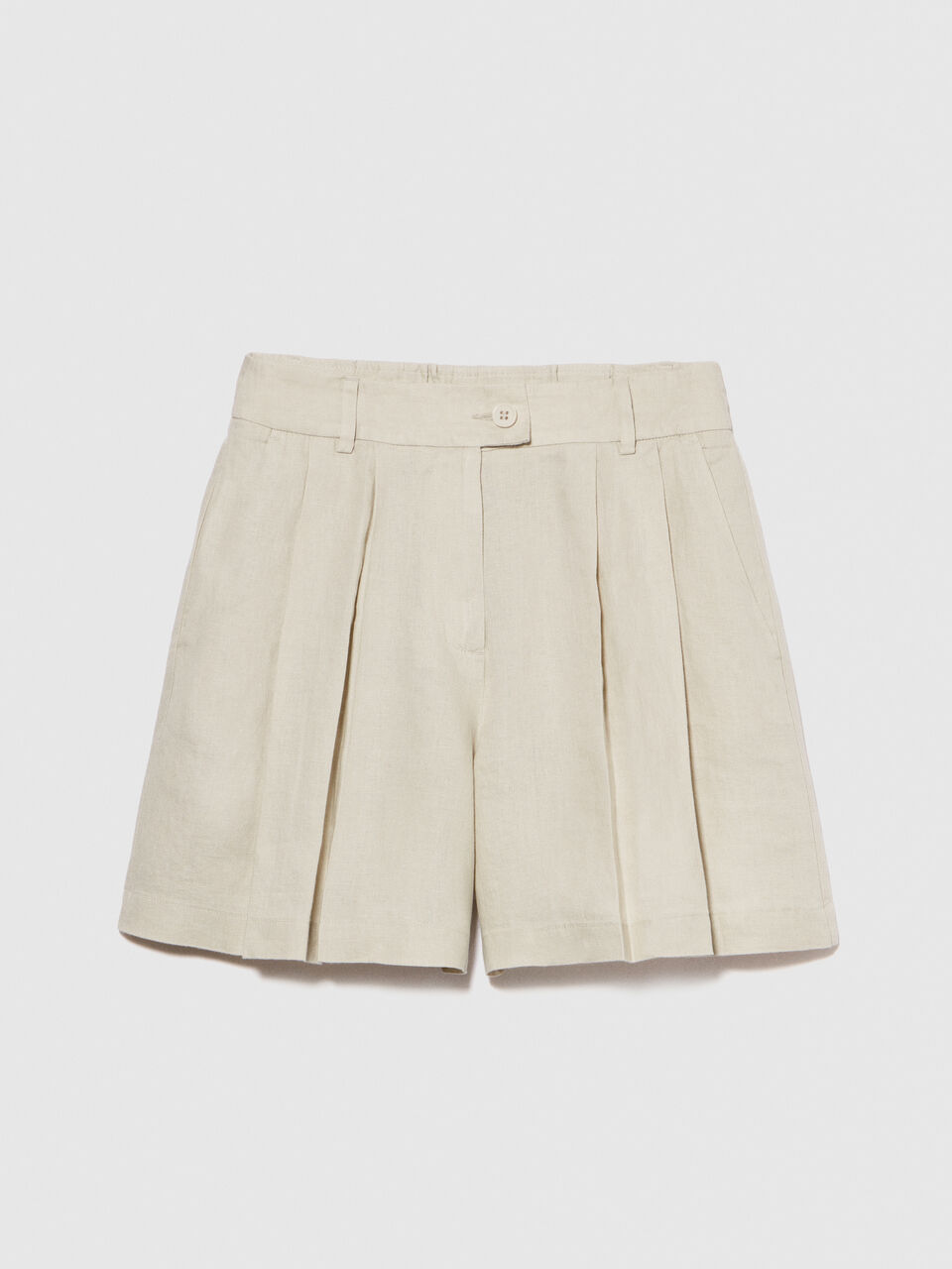 100% linen shorts Women image number null