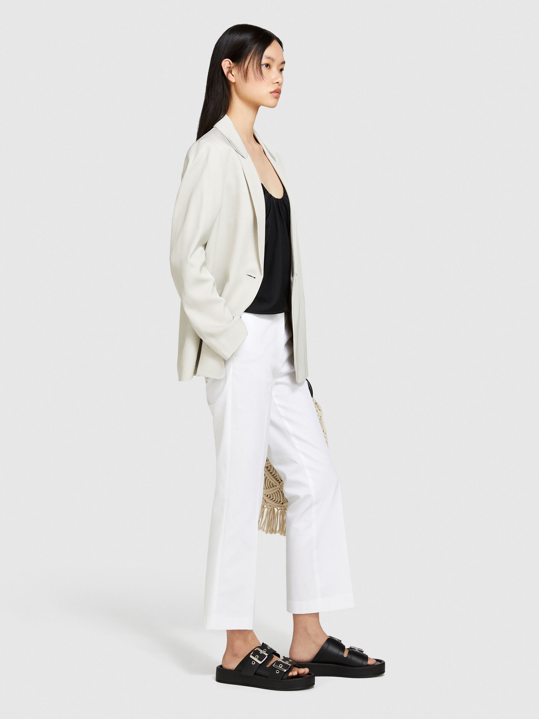 High-waisted trousers Women image number null