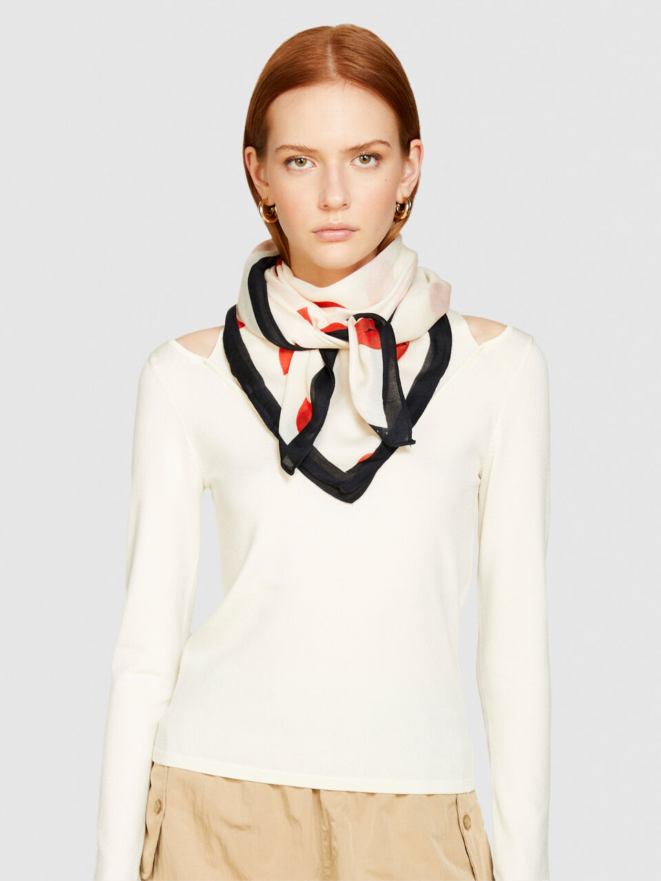 SQUARE SCARF Women image number null